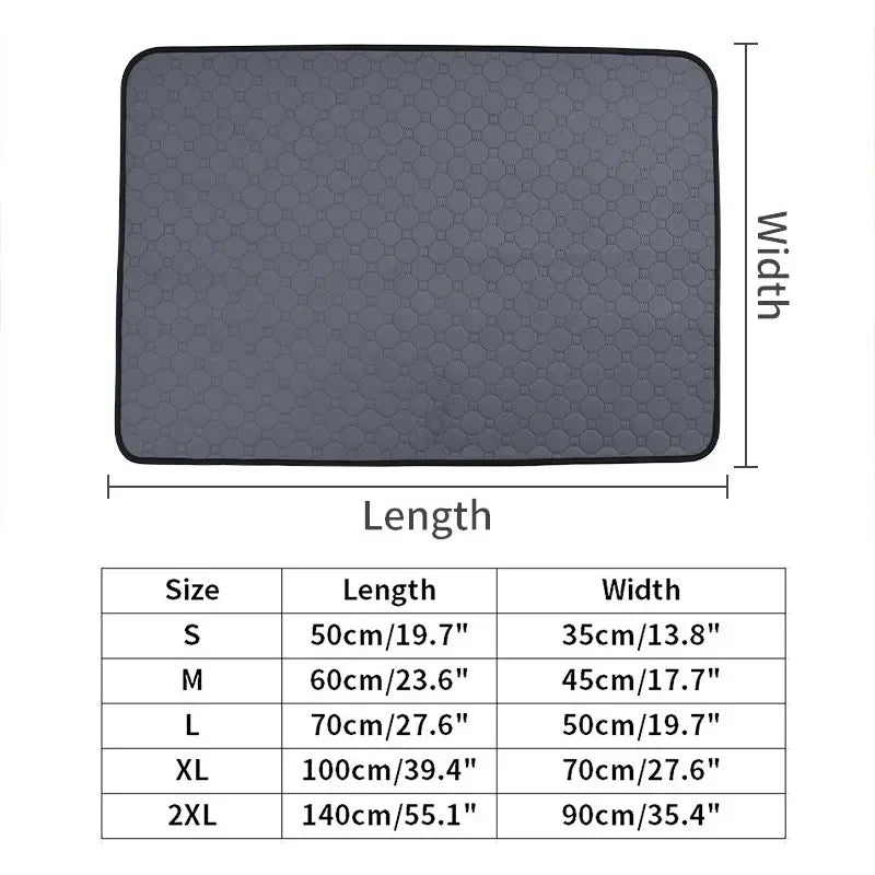 Dog Pee Pad Reusable Washable Waterproof Absorbent Pet Mat Puppy Training Pad Car Seat Cover Dog Supplies Лежанка Для Собак