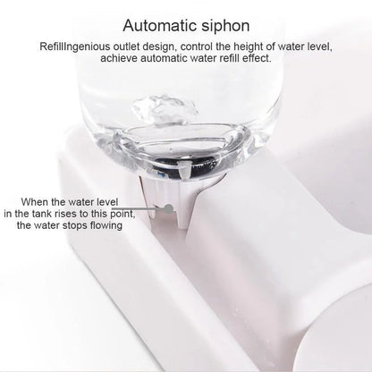 Automatic Pet Feeder & Water Bowl 500ml, Portable Slow Eating Food Dish for Cats & Dogs, Pet Products for Living Room & Bedroom