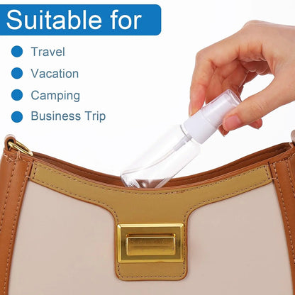 3/5/10pcs Refillable 10ml 30ml 50ml 100ml Clear PET Plastic Portable Travel Spray Bottle Empty Perfume Container