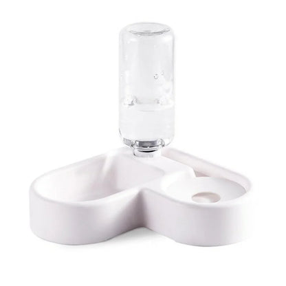 Automatic Pet Feeder & Water Bowl 500ml, Portable Slow Eating Food Dish for Cats & Dogs, Pet Products for Living Room & Bedroom
