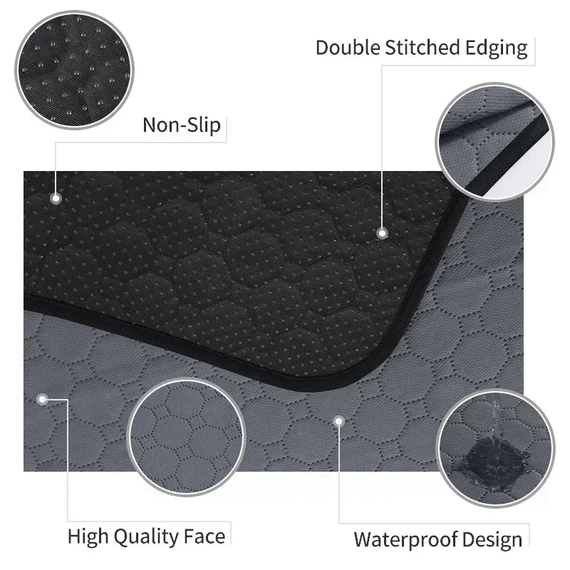 Dog Pee Pad Reusable Washable Waterproof Absorbent Pet Mat Puppy Training Pad Car Seat Cover Dog Supplies Лежанка Для Собак